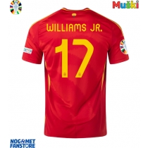 Španjolska Nico Williams #17 Domaci Dres EP 2024 Kratak Rukav